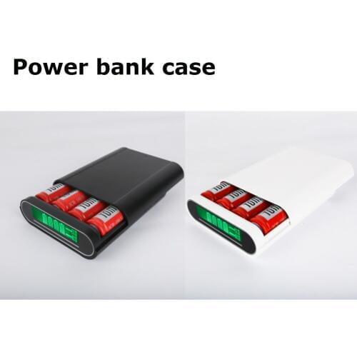New DIY tomo powerbank case 18650 battery charger Led display Dual USB output 5v 2a for iphone and Android phone powerbank box