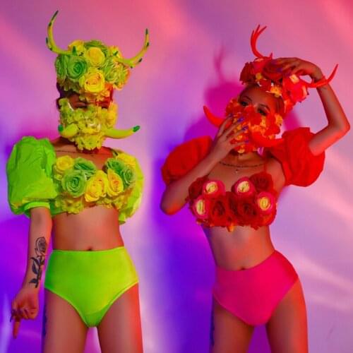 Bar Ds Costumes ValentineS Day Party Dress Nightclub Sexy Gogo Lead Dancer Girls Pole Dance Clothing Drag Queen Costumes DN9631