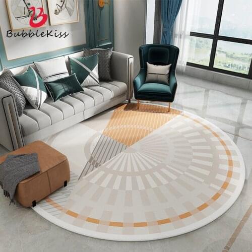 Bubble Kiss 2020 Round Carpet Nordic Style Living Room Carpet Geometric Pattern Decoration Bedroom Bedside Rug Girl Room Carpet