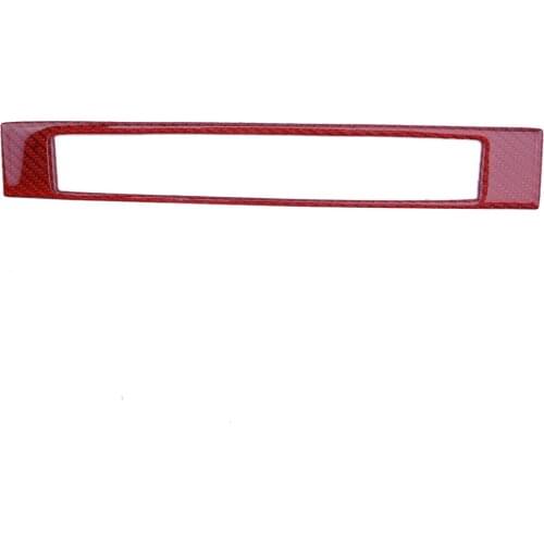 Red Carbon Fiber Car Center Console Frame Cover Trim Moulding Styling Fit For Subaru BRZ Toyota 86 2013 2014 2015 2016 2017