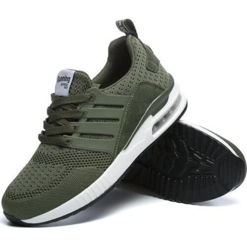 New Unisex Sneakers Women Running Shoes Female Sport Air Cushion Walking Shoes Breathable Light Comfortable Trainers Big Size 45