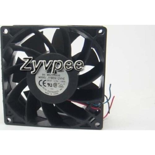 SC5300 Server Fan, 90x90x38mm FFB0912VHE 12V 0.75A 3Wire 9cm Cooling Fan