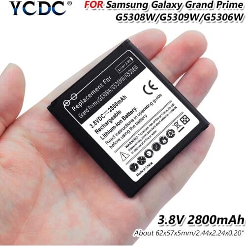 3.8V 2800mAh Li-Po Rechargeable Battery for Samsung Galaxy Grand Prime G5308W G5309W G5306W G530H J3 J3109 J5 J5008 J5009 J500F