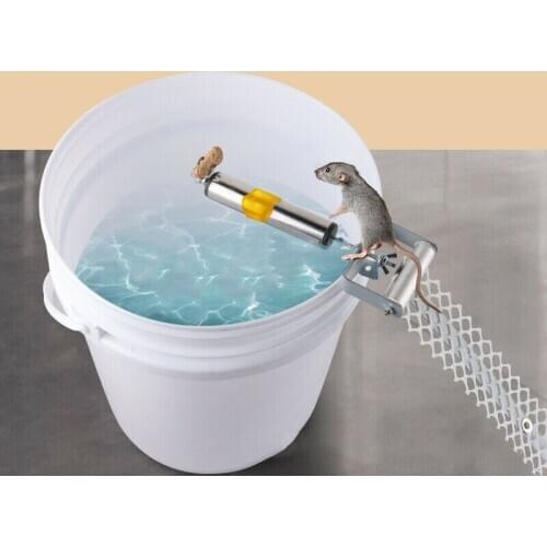 Stainless Steel Rolling Stick Auto Mouse Trap Household Home Office Garden Mousetrap Rodent Bait Killer Rat Catcher