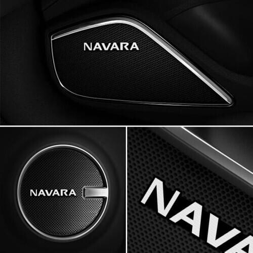 10pcs car audio decorate 3D Aluminum Badge Emblem Sticker For Nissan Navara d40 d22 d23 np300 Accessories
