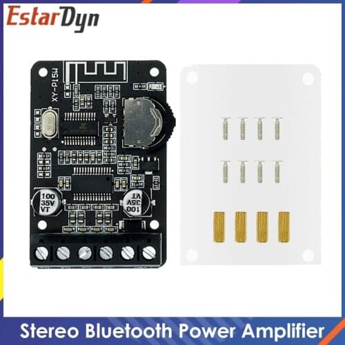 10W/15W/20W Stereo Bluetooth Power Amplifier Board 12V/24V High Power Digital Amplifier Module XY-P15W