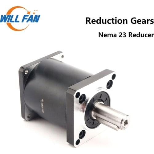 Will Fan NEMA 23 Planet Gearbox 15 20 25 30 40 50 100 :1 Planetary 57 Servo Stepper Motor Reducer For CNC Roture Machine