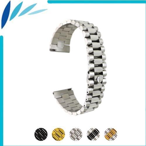 Stainless Steel Watch Band 18mm 20mm 22mm for Frederique Constant Quick Release Watchband Strap Wrist Loop Belt Bracelet Silver