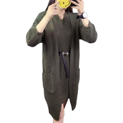 Sweater Women Sets 2021 Korean New two-piece Suit v-neck Bottoming Shirt Loose Knit Sweaters Students Clothing Vestidos MMY216