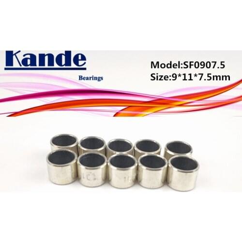 SF-1 0907.5 Self Lubricating Composite Sleeve Size 9*11*7.5 mm Kande Bearings