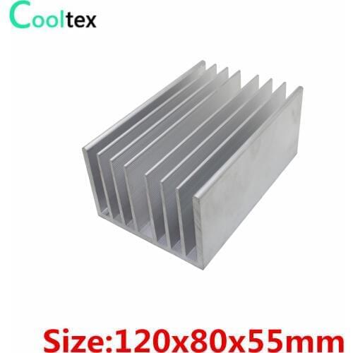 High power) 120x80x55mm Aluminum heatsink Heat Sink radiator cooler for chip LED Electronic cooling