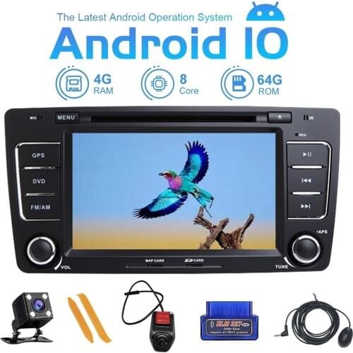 ZLTOOPAI 7" Auto Radio Android 10 For SKODA Octavia 2009-2013 Yeti 2008-2014 GPS Navigation Multimedia Player DVD CD Stereo Unit