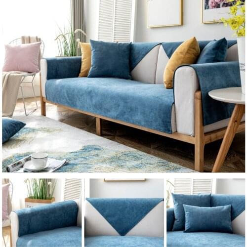 1PCS Waterproof Sofa Cushion Urine-proof Pet Couch Cover For Seasons Universal Non-slip Solid Color Sofa Covers For Living Room