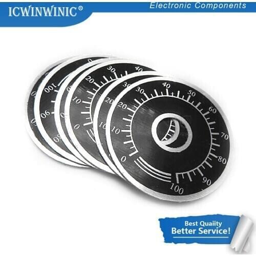 10piece 0-100 WTH118 potentiometer knob scale digital scale can be equipped with WX112 TOPVR In Stock