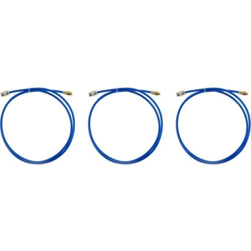 3 PCS 1M PTFE Blue Tube for 1.75Mm 3D Printer Tube with Quick Connect Nozzle 3D Printer Feeding Accessories