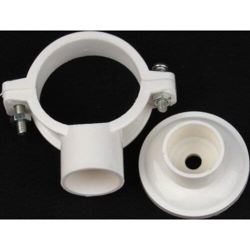 35pcs 20~40mm PVC Pipe Clamp Garden Irrigation Water Pipe Connectors Bathroom Decor Home Improvement Tools Disc Base Tube Clamp