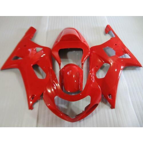 ABS All red Fairing kit for SUZUKI GSXR600 750 K1 01 02 03 GSXR600 GSXR750 2001 2002 2003 Fairings set+7gifts SC02