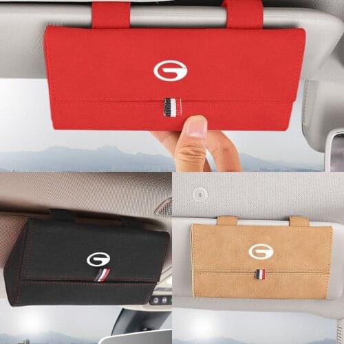 Car Sunshade Storage Box Sunglasses Holder for Trumpchi Gac Gs8 Gs3 Gs4 Gs5 Gs7 Ga3 Ga4 Ga5 Ga6 Gm6 Gm8 Auto Interior Decoration