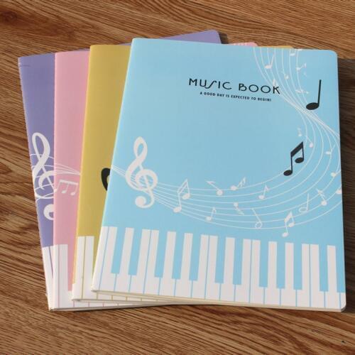 1pcs 36 Sheets Creative Sheet Music Book Fashion Simple Piano Music Notebook For Student Practical Music Exercise Book