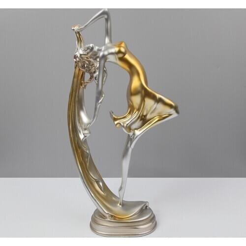 Resin Girl Figurines For TV Cabinet Display Decoration Artcrafts Home Decoration Ornaments Wedding Birthday Gifts