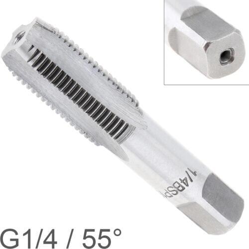 G1/4 55 Degrees High Speed Steel G Thread Tap Attack Pipe Plate Hand Tapping Materials Thread Repair Machine Tapping