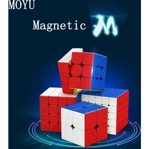 Moyu Meilong M Magnetic 2x2x2 3x3x3 Magic Cube 4x4x4 5x5x5 Speed Cube Magnet Puzzle Cube 2x2 3x3 Cubo Magico 4x4 5x5