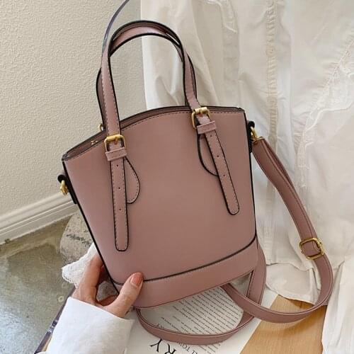 Fashion PU Bucket Handbag for Women Large-capacity Zipper Soft-Faced Woman Crossbody Bag High-quality Brand Designer Bag Womens