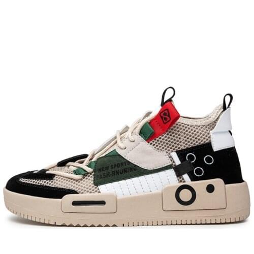 Mens Sports Shoes 2021 Summer New Mens Mid-cut Sneakers Breathable Mesh Mens Casual Shoes Sports Shoes Mens Shoes