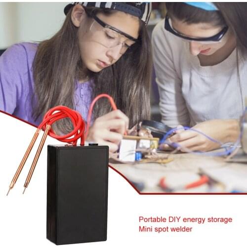 Portable Spot Welder Handheld 6 Gears Adjustable Mini Spot Welding Machine for 18650 Battery DIY Spot Welder with Nickel Sheet