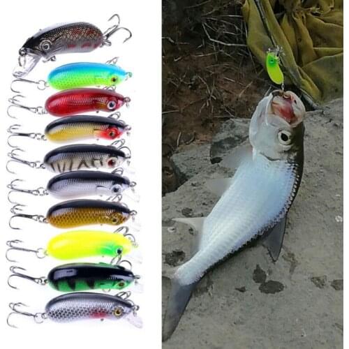 1PCS Fishing Lure 5cm 7g Topwater Hard Bait Wobbler Jig Bait Crankbait Carp Striped bass Pesca Fishing Tackle SwimBait