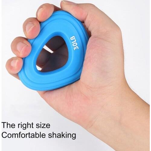 Hand Gripper Flexible Elastic Strengthener Silicone Triangular Finger Gripper Trainer for Office People