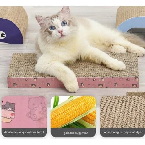 Pet Products Cat Supplies Scratcher Corrugated Board Grinding Claw Plate Catnip Climbing Frame Scraper Mat Pad Cat Scratcher Toy