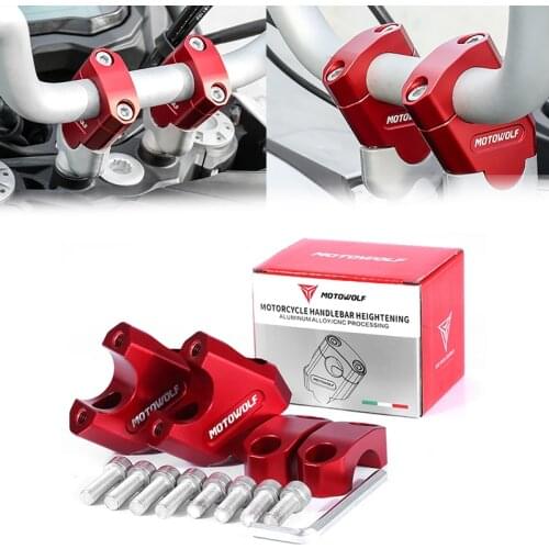 Universal 28mm 1 1/8" 22mm 7/8" Motorcycle Handlebar Riser Bar Mount Handle Clamp fits For Honda For BMW R1200gs For YAMAHA MT09