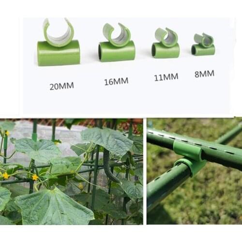 12Pcs/Packs Plant Support Awning Pillar Garden Quick Set Up Bamboo Cane Flexi Balls Fruit Cage Netting Connectors Fixed Buckle