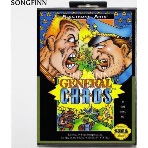 16 bit MD Memory Card With Box for Sega Mega Drive for Genesis Megadrive - General Chaos