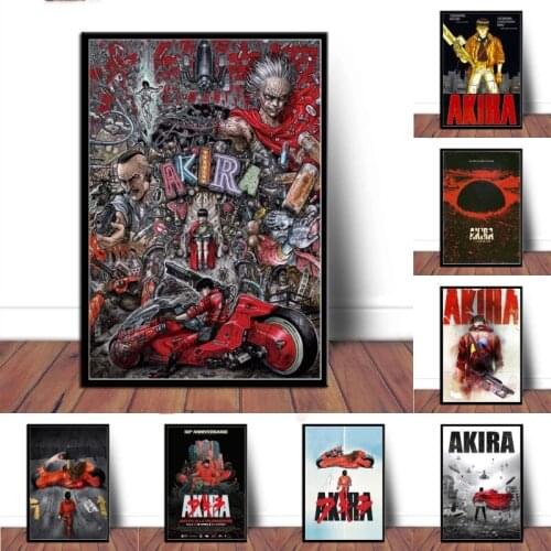 Akira Red Fighting Japan Anime Comic Movie Canvas Painting Poster and Prints Wall Art Pictures for Living Room Home Decor