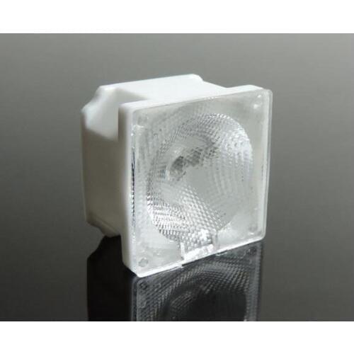 #AUV-21.57 High quality Led infrared lens, Size: 21.57X21.57X11.8mm, Degree 48, With holder, Bead surface, PMMA materials