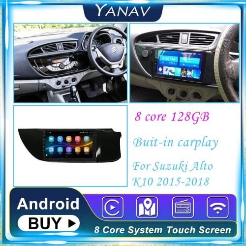128G Car Radio auto stereo For SUZUKI Alto K10 2015-18 Android GPS Navigation Touch Screen Video Multimedia MP3 Player head unit