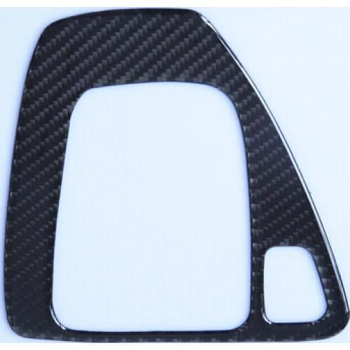 Car Gear Shift Panel decorative cover trim carbon fiber decal 3D sticker Aluminum alloy Gear box panel for BMW E90 Car Styling