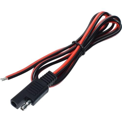 SAE Plug 100CM SAE Power Automotive Extension Cable 18AWG Quick Disconnect Plug for Car Motorcycle Solar Panel Battery Chargers