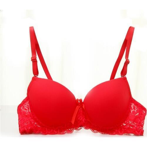 Sexy Lace Women Bra Push Up Bra Lace Push-up Breast Underwear Adjustment Push Up support Bra Size 34A-36B