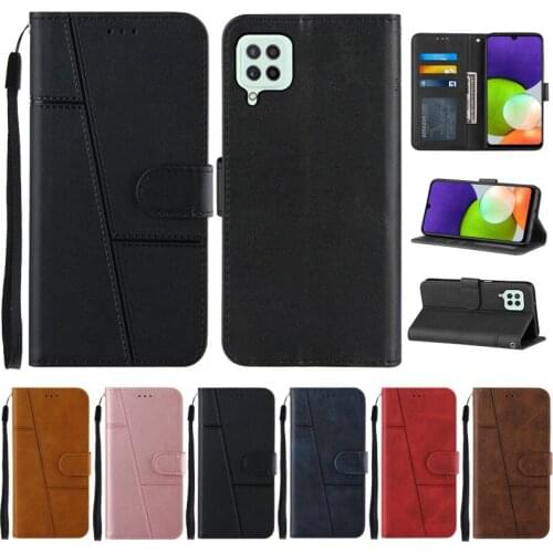 On For Samsung Galaxy A22 Case Leather Flip Wallet Phone Case na sFor Samsung A22 SM-A225F Cover Galaxy A 22 5G A226B Case Coque