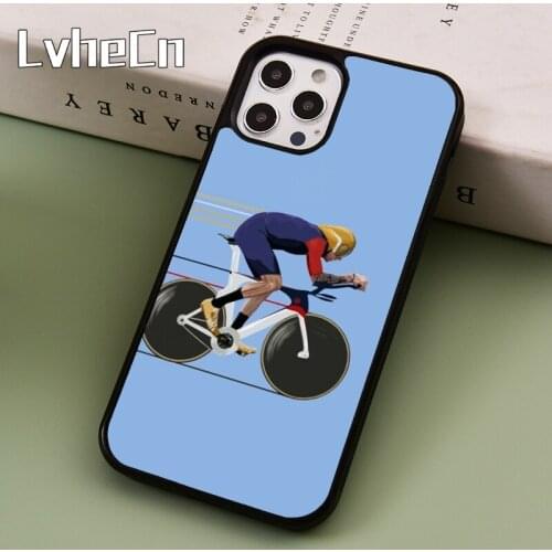 LvheCn Mountain Bike Cycling art Phone Case Cover For iPhone 5 SE 2020 6s 7 8 Plus 11 12 Pro X XR XS Max Samsung S8 S9 S10 coque