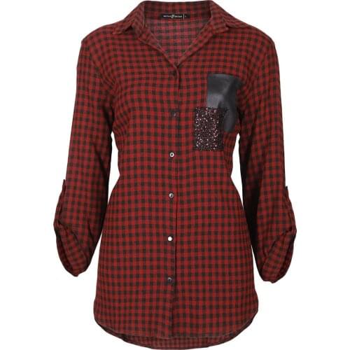 Женские рубашки в клетку Elif Dresses China At AliExpress