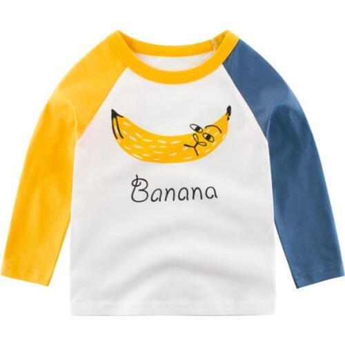 Boy Long Sleeve T-shirt Autumn Childrens Clothing Baby Clothes Cotton Korean-Style Childrens Clothing a Generation