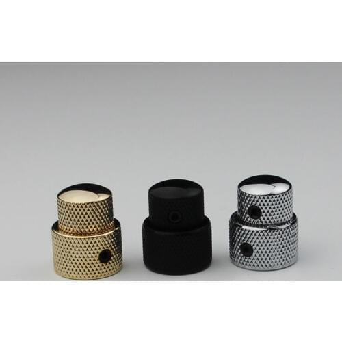 1 pcs Guitar Volume Tone Stacked Control Knobs Dual type Tricolor Optional