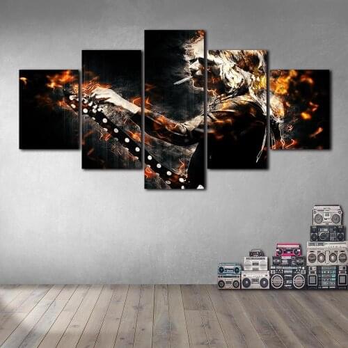 Canvas Painting Wall Art Randy-Rhoads Posters and Prints Wall Pictures for Living Room Decoration Home Decor
