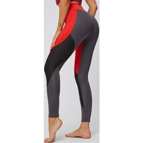 New Fashion Sport Running Pants Fitness Gym Leggings High Waist Workout Leggings Women Sexy Hollow Mesh Leggings Gym Sportswear