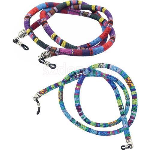 2pcs Ethnic Bohemian Cotton Eyeglasses Rope Sunglasses Holder Retainer 28