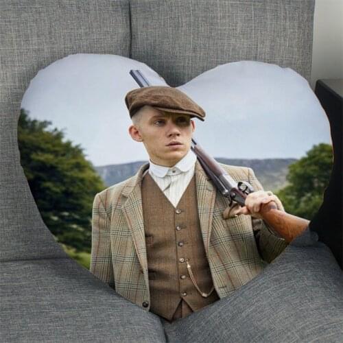 Joe Cole Actor Pillow Cover Home Office Wedding Decorative Pillowcase Heart Shaped Zipper Pillow Cases Satin Fabric Best Gift